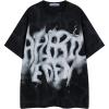 imageAelfric Eden Mens Graphic Tee Shirts Oversized Baggy Loose Cotton TShirt Streetwear Casual Summer Y2k ShirtBlack