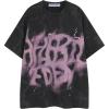 imageAelfric Eden Mens Graphic Tee Shirts Oversized Baggy Loose Cotton TShirt Streetwear Casual Summer Y2k ShirtBlack Pink
