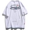 imageAelfric Eden Mens Oversized T Shirts Graphic Tees Print Crew Neck Cotton Tops Streetwear Casual ShirtWhite
