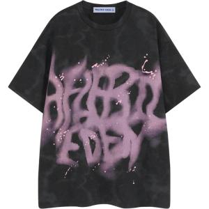 imageAelfric Eden Mens Graphic Tee Shirts Oversized Baggy Loose Cotton TShirt Streetwear Casual Summer Y2k ShirtBlack Pink