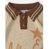 imageAelfric Eden Knitted Polos Shirts Vintage Open Knit Polo Tee Casual Graphic TShirt 2025 Trendy Pullover OutfitsBrown