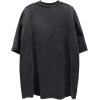 imageAelfric Eden Mens Oversized Graphic Tees Y2k Washed Cotton T Shirt Distorted Portrait Print Crewneck Tee02black