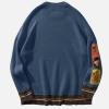 imageAelfric Eden Oversized Sweater Graphic Van Gogh Printed Unisex 90s Vintage Women Knit Sweaters Men Casual 2024 PulloverBlue