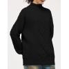 imageAelfric Eden Oversized Sweater for Women Turtleneck Long Sleeve Sweater Arctic Velvet Knit PulloverBlack