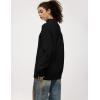 imageAelfric Eden Oversized Sweater for Women Turtleneck Long Sleeve Sweater Arctic Velvet Knit PulloverBlack