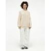 imageAelfric Eden Oversized Sweaters Mohair Furry Sweater Crewneck Knit Casual Soft Pullover 2025 Trendy OutfitsApricot