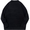 imageAelfric Eden Oversized Sweaters for Women Trendy Unisex Duck Graphic Knit Fall Sweater Streetwear Couple Crewneck PulloverBlack