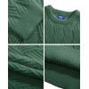 imageAelfric Eden Vintage Oversized Sweaters Crewneck Knit Pullover Baggy Loose Casual Cable Sweater 2025 Fall ClothesGreen
