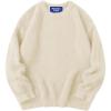 imageAelfric Eden Oversized Sweaters Mohair Furry Sweater Crewneck Knit Casual Soft Pullover 2025 Trendy OutfitsApricot