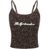 imageAelfric Eden Women Halter Tank Tops Leopard Print Cami Top Crop Camisole Y2k Trendy Going Out TopsBrown