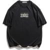 imageAelfric Eden Mens 90s Vintage Oversized Shirts Unisex Harajuku T Shirt Print Graphic Tees Casual Summer Streetwear TopBlack