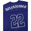 imageAelfric Eden Mens Jersey Shirts Mesh Print Number Unisex Oversized Graphic Tees Short Sleeve Casual T Shirt Y2k TopsNavy Blue