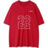 imageAelfric Eden Mens Jersey Shirts Mesh Print Number Unisex Oversized Graphic Tees Short Sleeve Casual T Shirt Y2k TopsRed