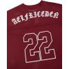 imageAelfric Eden Mens Jersey Shirts Mesh Print Number Unisex Oversized Graphic Tees Short Sleeve Casual T Shirt Y2k TopsWine Red