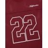 imageAelfric Eden Mens Jersey Shirts Mesh Print Number Unisex Oversized Graphic Tees Short Sleeve Casual T Shirt Y2k TopsWine Red
