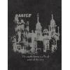 imageAelfric Eden Mens T Shirts Castle Graphic Washed Tee Shirt Cotton Short Sleeve Tees Y2k Streetwear Casual 2025 Trendy TopsBlack