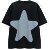 imageAelfric Eden Oversized Star Graphic Tees Men Vintage Washed Heavyweight Cotton Trendy Streetwear T Shirts UnisexBlack
