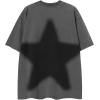 imageAelfric Eden Oversized Star Graphic Tees Men Vintage Washed Heavyweight Cotton Trendy Streetwear T Shirts UnisexGrey