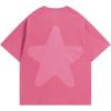 imageAelfric Eden Oversized Star Graphic Tees Men Vintage Washed Heavyweight Cotton Trendy Streetwear T Shirts UnisexPink