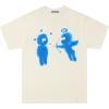 imageAelfric Eden Mens Graphic Tees Cupids Love Arrow Oversized Tshirt Print Unisex Tee Y2K Causal Streetwear TopsApricot