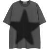 imageAelfric Eden Oversized Star Graphic Tees Men Vintage Washed Heavyweight Cotton Trendy Streetwear T Shirts UnisexGrey