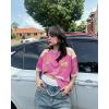 imageAelfric Eden 90s Oversized T Shirts Unisex Grahpic Jersey Printed Casual Tees Streetwear Vintage Summer Top TshirtPink