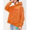 imageAelfric Eden Hoodies Mens Acid Wash Hoodie Oversized Vintage Heavyweight Cotton Fleece Hooded Pullover SweatshirtOrange