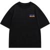 imageAelfric Eden Mens Oversized T Shirts Tees Cute Print Crew Neck Cotton Tops Streetwear Casual Shirt048black