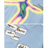 imageAelfric Eden Mens Oversized T Shirts Tees Distorted Portrait Print Crew Neck Cotton Tops Streetwear Casual Shirt01blue