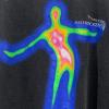 imageAelfric Eden Mens Oversized T Shirts Tees Distorted Portrait Print Crew Neck Cotton Tops Streetwear Casual ShirtBlack