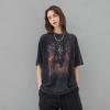 imageAelfric Eden Mens Vintage Japanese Graphic Printed Shirt Unisex Oversized Cool TeeF1black