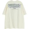 imageAelfric Eden Metalic Graphic Tees Men Y2k Oversized T Shirts Women Vintage Tees Unisex Summer TopsApricot