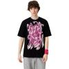 imageAelfric Eden Metalic Graphic Tees Men Y2k Oversized T Shirts Women Vintage Tees Unisex Summer TopsBlack
