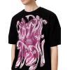 imageAelfric Eden Metalic Graphic Tees Men Y2k Oversized T Shirts Women Vintage Tees Unisex Summer TopsBlack