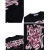 imageAelfric Eden Metalic Graphic Tees Men Y2k Oversized T Shirts Women Vintage Tees Unisex Summer TopsBlack