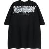 imageAelfric Eden Metalic Graphic Tees Men Y2k Oversized T Shirts Women Vintage Tees Unisex Summer TopsBlack Metallic