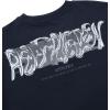 imageAelfric Eden Metalic Graphic Tees Men Y2k Oversized T Shirts Women Vintage Tees Unisex Summer TopsNavy Blue