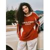 imageAelfric Eden Oversized Crewneck Sweatshirts for Men Red Vintage Graphic Pullover Loose Fit Streetwear Long Sleeve TopAred