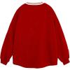 imageAelfric Eden Oversized Crewneck Sweatshirts for Men Red Vintage Graphic Pullover Loose Fit Streetwear Long Sleeve TopAred