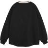 imageAelfric Eden Oversized Crewneck Sweatshirts for Men Red Vintage Graphic Pullover Loose Fit Streetwear Long Sleeve TopBlack