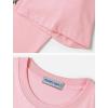 imageAelfric Eden Oversized Graphic Tees Unisex Cherries Print T Shirts Casual Summer Short Sleeve Top Cotton Cute Tee ShirtPink