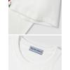 imageAelfric Eden Oversized Graphic Tees Unisex Cherries Print T Shirts Casual Summer Short Sleeve Top Cotton Cute Tee ShirtWhite