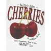 imageAelfric Eden Oversized Graphic Tees Unisex Cherries Print T Shirts Casual Summer Short Sleeve Top Cotton Cute Tee ShirtWhite
