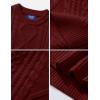 imageAelfric Eden Oversized Knit Sweater Solid Vintage Pullover Sweater Unisex Woven Crewneck Knitted TopsBurgundy