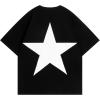 imageAelfric Eden Star Graphic Tees Unisex Oversized Tshirts Casual Summer Baggy Streetwear TopsBlack  White