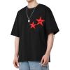 imageAelfric Eden Star Graphic Tees Unisex Oversized Tshirts Casual Summer Baggy Streetwear TopsBlack
