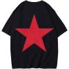 imageAelfric Eden Star Graphic Tees Unisex Oversized Tshirts Casual Summer Baggy Streetwear TopsBlack