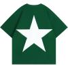 imageAelfric Eden Star Graphic Tees Unisex Oversized Tshirts Casual Summer Baggy Streetwear TopsGreen