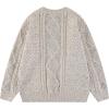 imageAelfric Eden Women Solid Sweater Crew Neck Long Sleeve Knit Sweater Oversized Pullover SweaterBeige