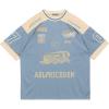 imageAelfric Eden 90s Oversized T Shirts Unisex Grahpic Jersey Printed Casual Tees Streetwear Vintage Summer Top TshirtLight Blue